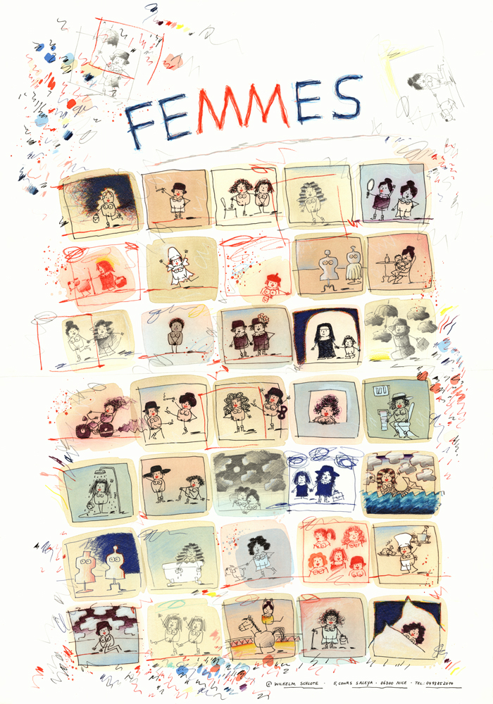Kunstdruck Femmes-Frauen